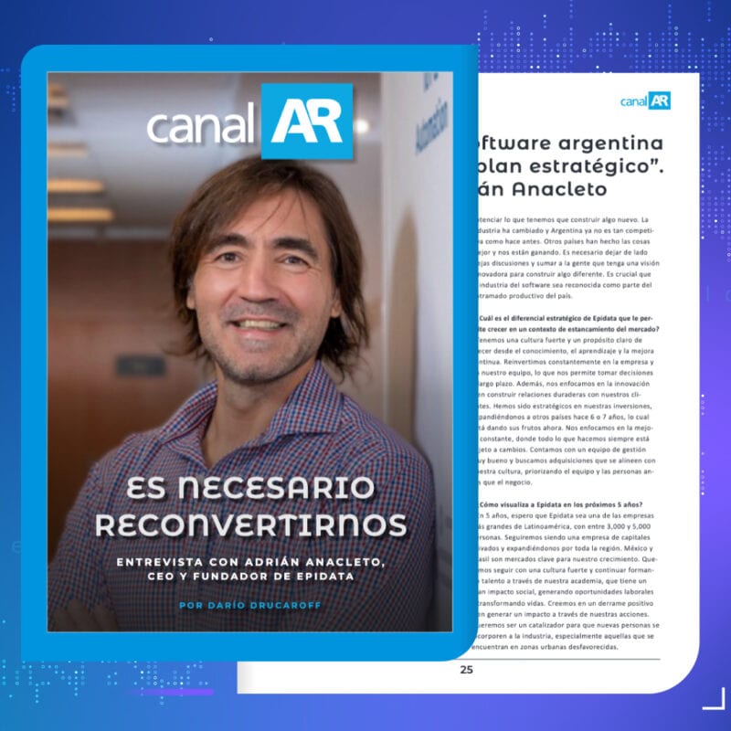 El CEO de Epidata analizó el futuro del software en Argentina en una entrevista con CanalAR